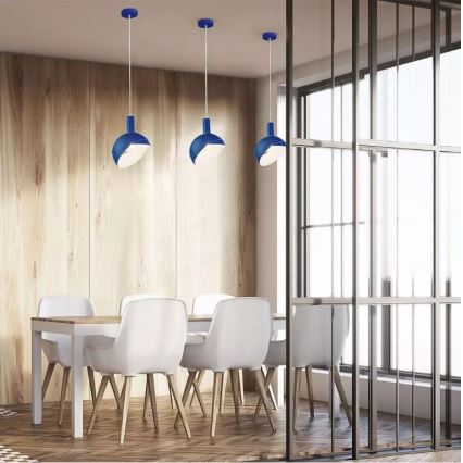Candelabro suspenso 1xE14/60W/230V azul