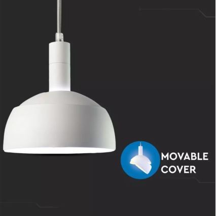 Candelabro suspenso 1xE14/60W/230V branco