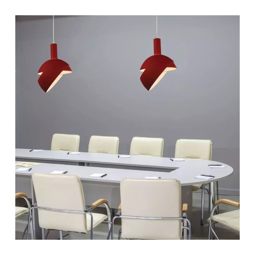 Candelabro suspenso 1xE14/60W/230V vermelho