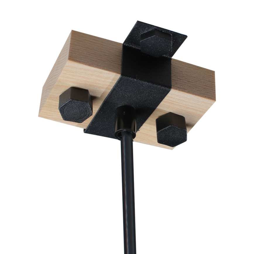Candelabro suspenso 1xE27/40W/230V faia/preto