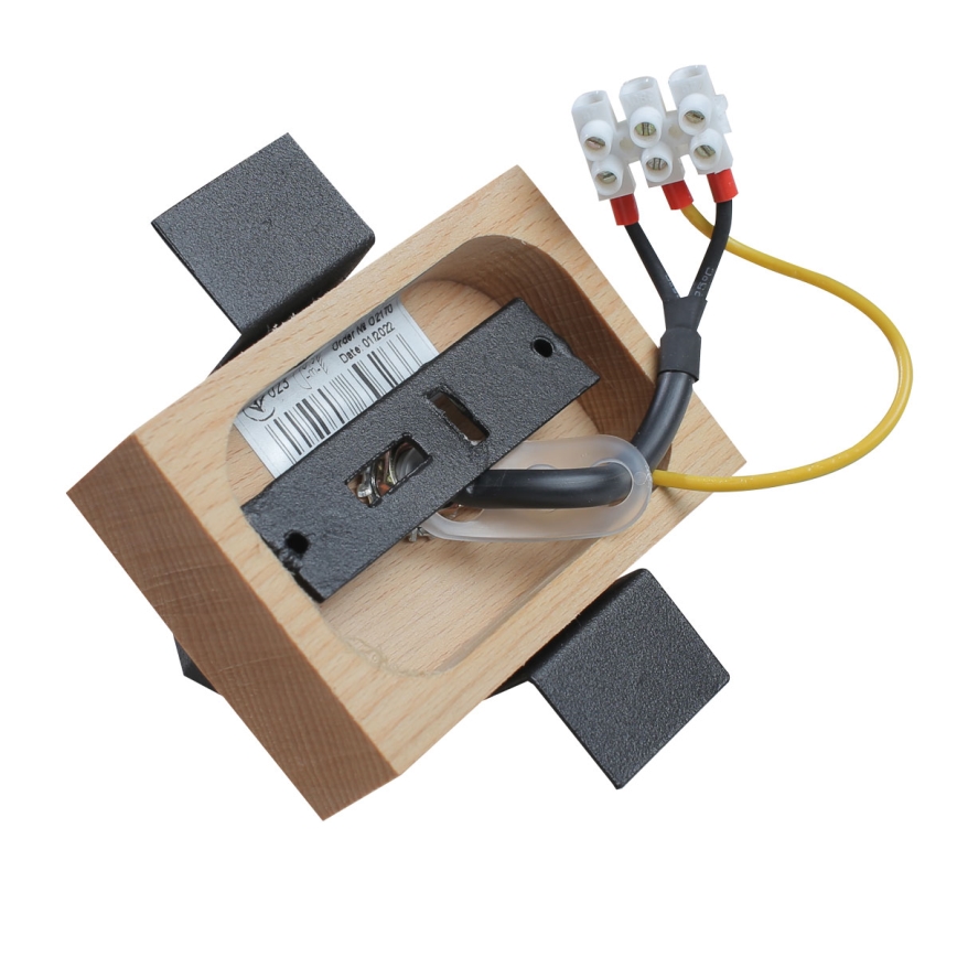 Candelabro suspenso 1xE27/40W/230V faia/preto