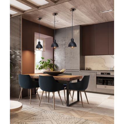 Candelabro suspenso 1xE27/40W/230V faia/preto
