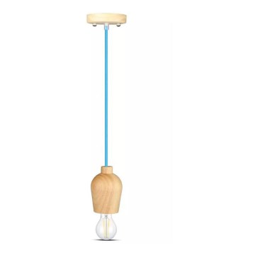 Candelabro suspenso 1xE27/60W/230V azul