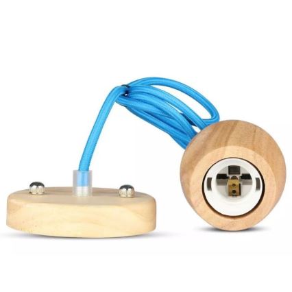 Candelabro suspenso 1xE27/60W/230V azul