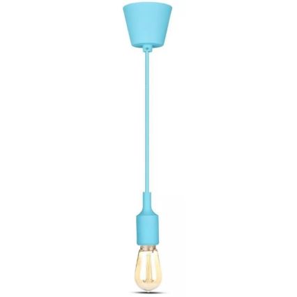 Candelabro suspenso 1xE27/60W/230V azul