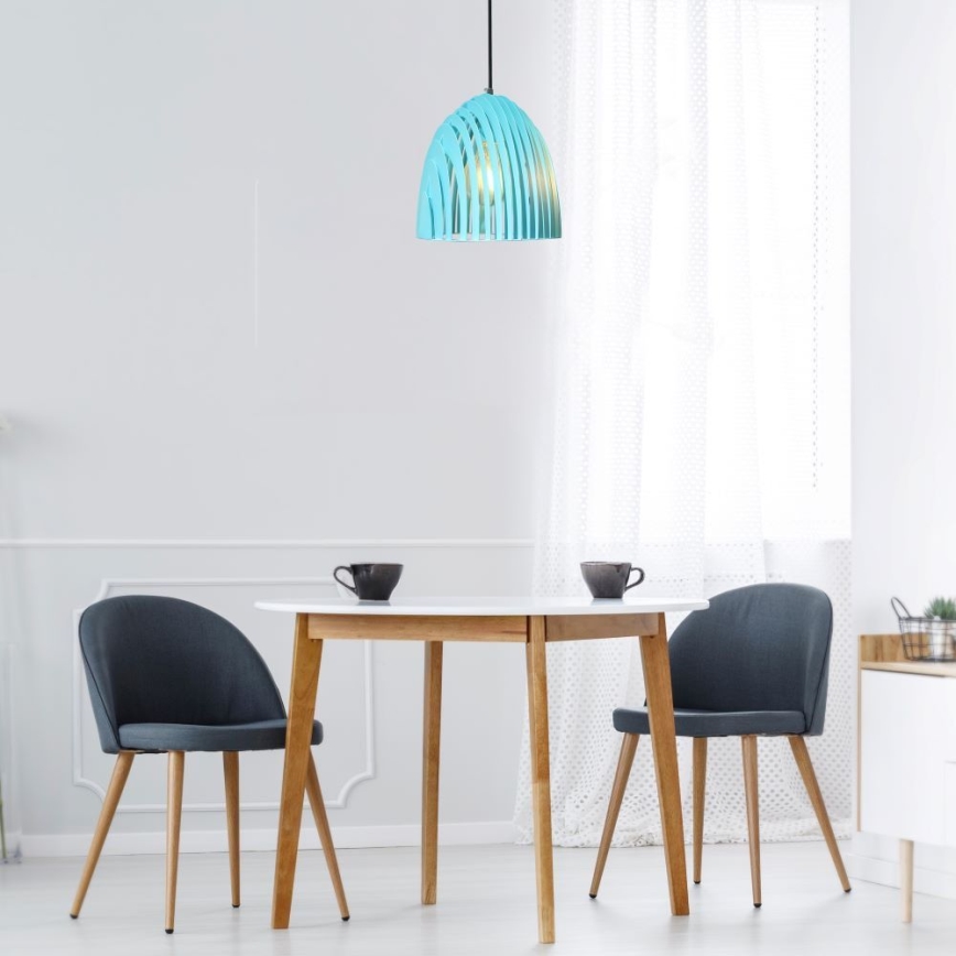 Candelabro suspenso 1xE27/60W/230V azul