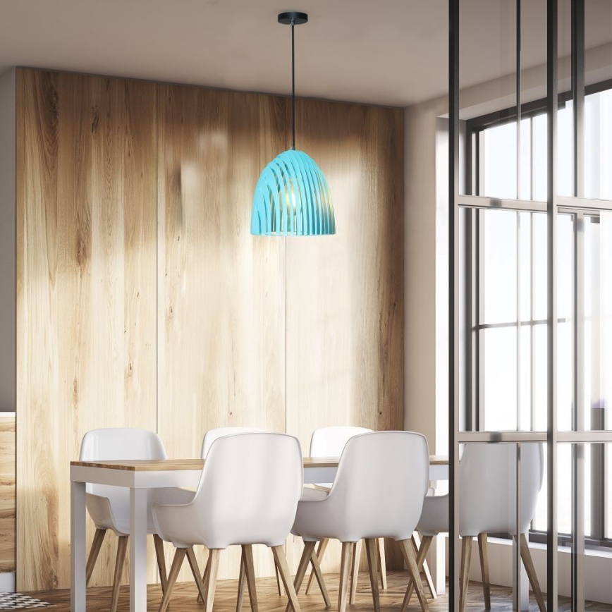 Candelabro suspenso 1xE27/60W/230V azul