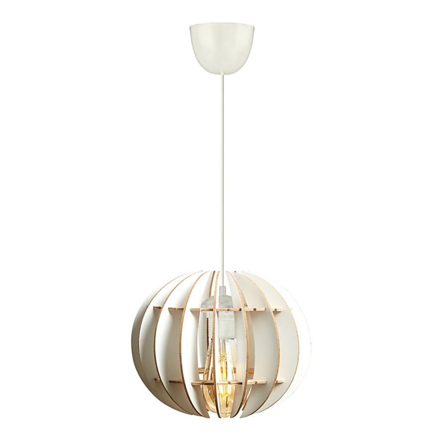 Candelabro suspenso 1xE27/60W/230V branco diâmetro 20 cm