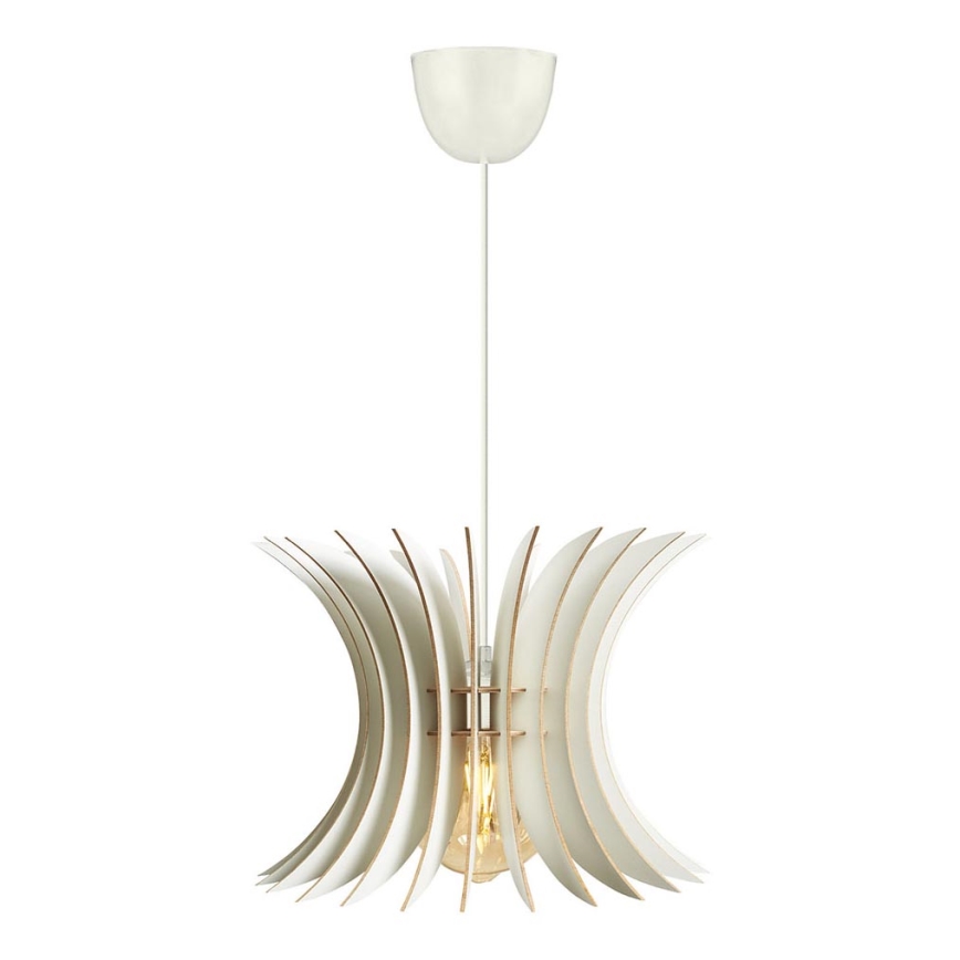 Candelabro suspenso 1xE27/60W/230V branco diâmetro 20 cm