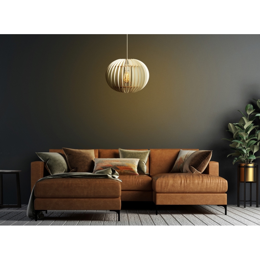 Candelabro suspenso 1xE27/60W/230V branco diâmetro 36 cm