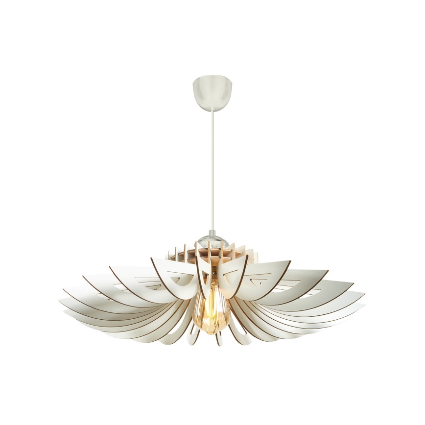 Candelabro suspenso 1xE27/60W/230V branco diâmetro 52 cm