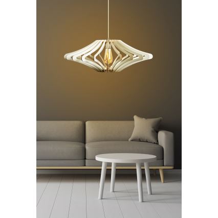 Candelabro suspenso 1xE27/60W/230V branco diâmetro 59 cm