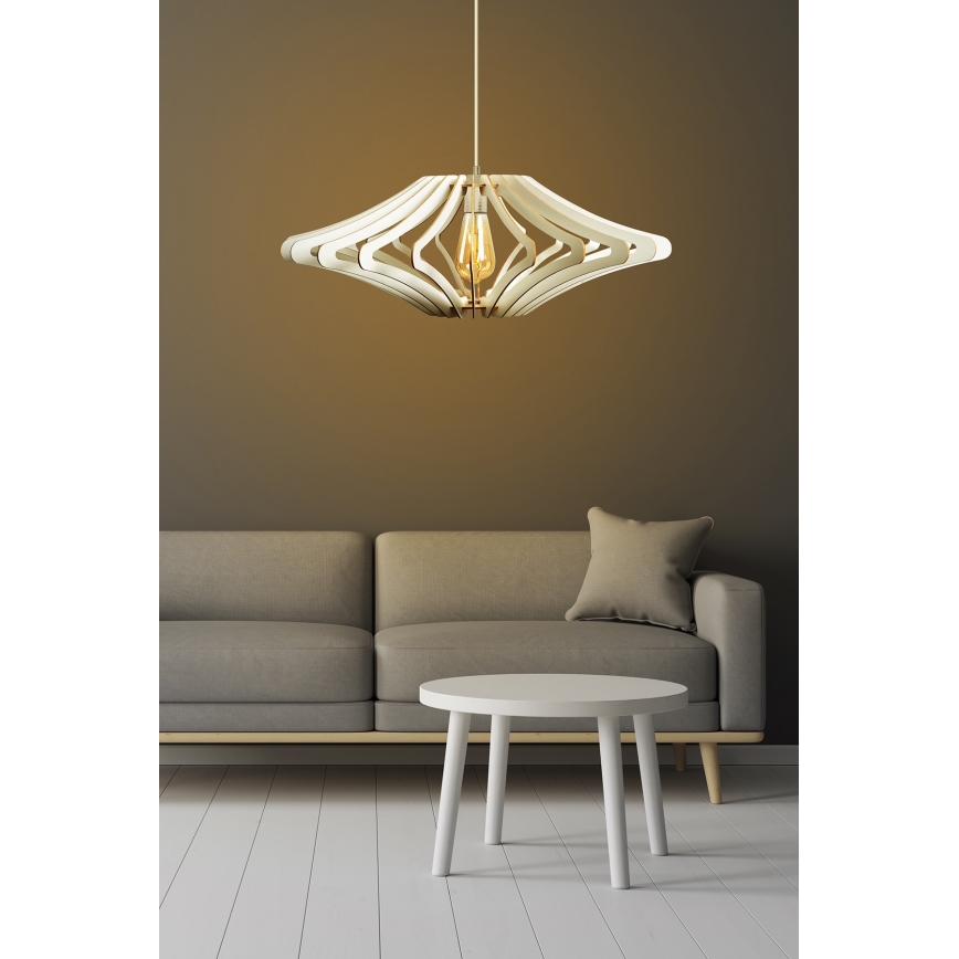 Candelabro suspenso 1xE27/60W/230V branco diâmetro 59 cm