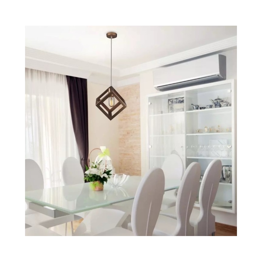 Candelabro suspenso 1xE27/60W/230V bronze