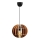 Candelabro suspenso 1xE27/60W/230V castanho diâmetro 20 cm