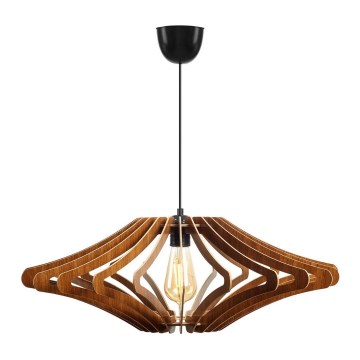 Candelabro suspenso 1xE27/60W/230V castanho diâmetro 47 cm