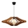 Candelabro suspenso 1xE27/60W/230V castanho diâmetro 47 cm