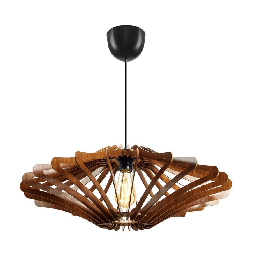 Candelabro suspenso 1xE27/60W/230V castanho diâmetro 47 cm