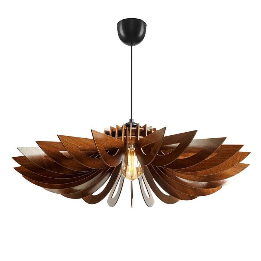 Candelabro suspenso 1xE27/60W/230V castanho diâmetro 52 cm