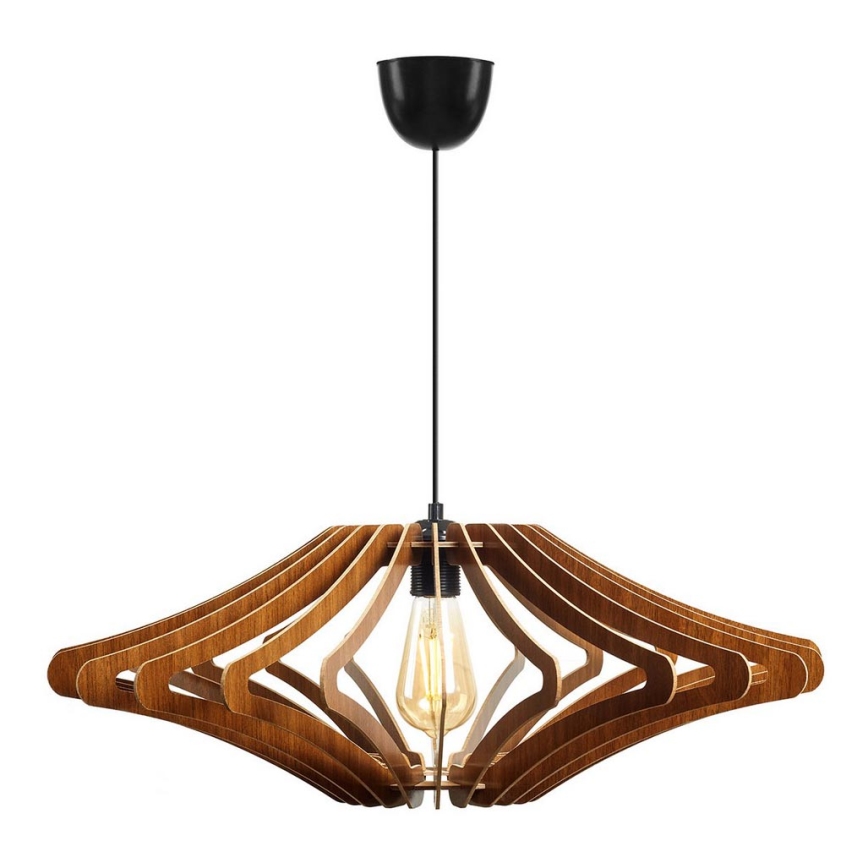 Candelabro suspenso 1xE27/60W/230V castanho diâmetro 59 cm