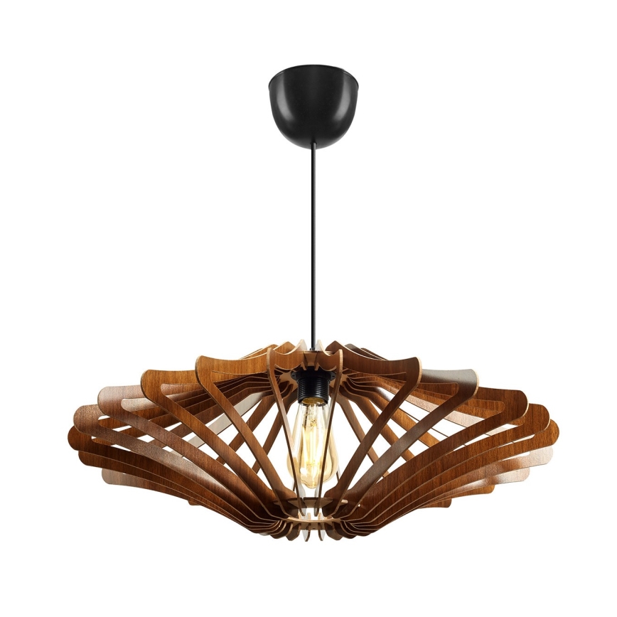 Candelabro suspenso 1xE27/60W/230V castanho diâmetro 59 cm