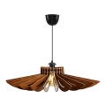 Candelabro suspenso 1xE27/60W/230V castanho diâmetro 68 cm