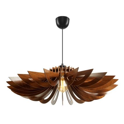 Candelabro suspenso 1xE27/60W/230V castanho diâmetro 68 cm