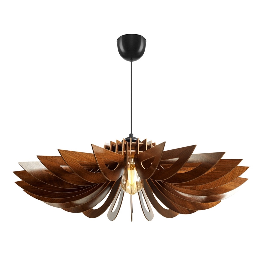 Candelabro suspenso 1xE27/60W/230V castanho diâmetro 68 cm