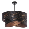 Candelabro suspenso 1xE27/60W/230V preto/cobre