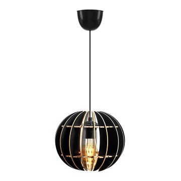 Candelabro suspenso 1xE27/60W/230V preto diâmetro 20 cm