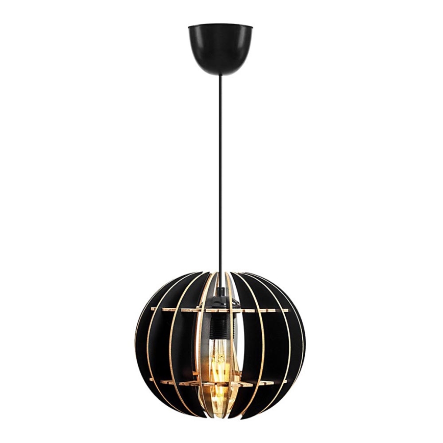Candelabro suspenso 1xE27/60W/230V preto diâmetro 20 cm
