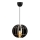 Candelabro suspenso 1xE27/60W/230V preto diâmetro 20 cm