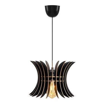 Candelabro suspenso 1xE27/60W/230V preto diâmetro 20 cm