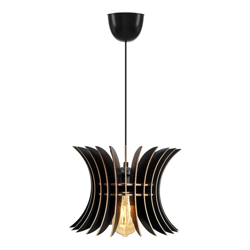 Candelabro suspenso 1xE27/60W/230V preto diâmetro 20 cm