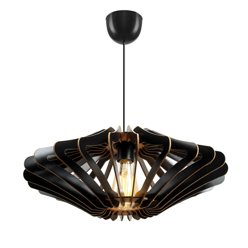 Candelabro suspenso 1xE27/60W/230V preto diâmetro 47 cm