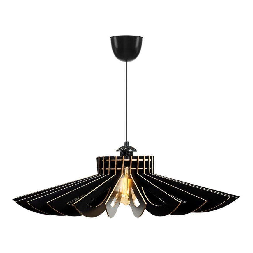 Candelabro suspenso 1xE27/60W/230V preto diâmetro 52 cm