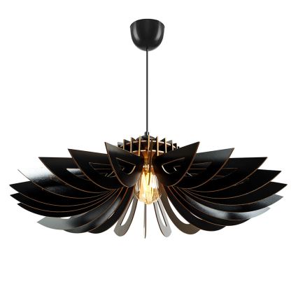 Candelabro suspenso 1xE27/60W/230V preto diâmetro 52 cm