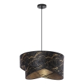 Candelabro suspenso 1xE27/60W/230V preto/dourada