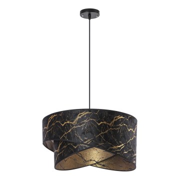 Candelabro suspenso 1xE27/60W/230V preto/dourada