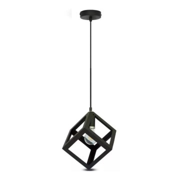 Candelabro suspenso 1xE27/60W/230V preto