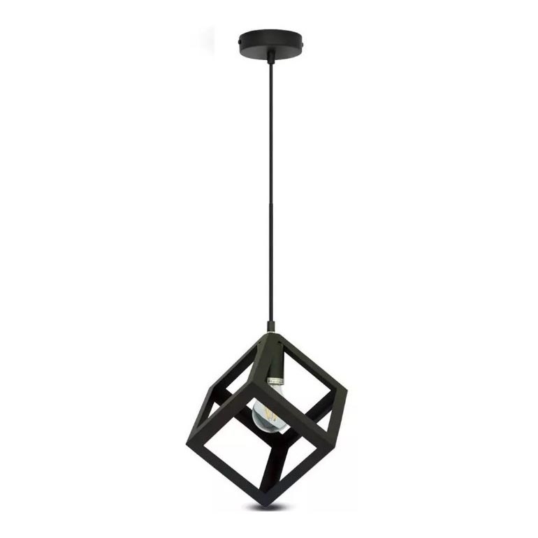 Candelabro suspenso 1xE27/60W/230V preto