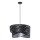 Candelabro suspenso 1xE27/60W/230V preto/prateado