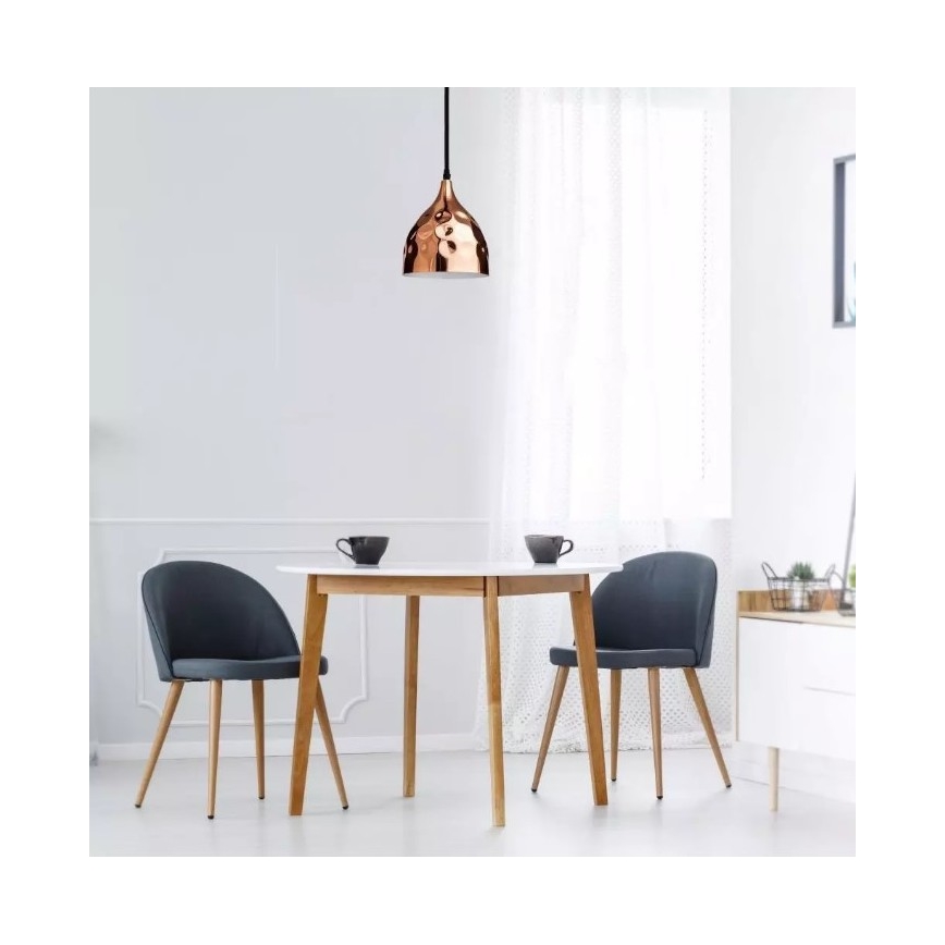 Candelabro suspenso 1xE27/60W/230V rosa dourado