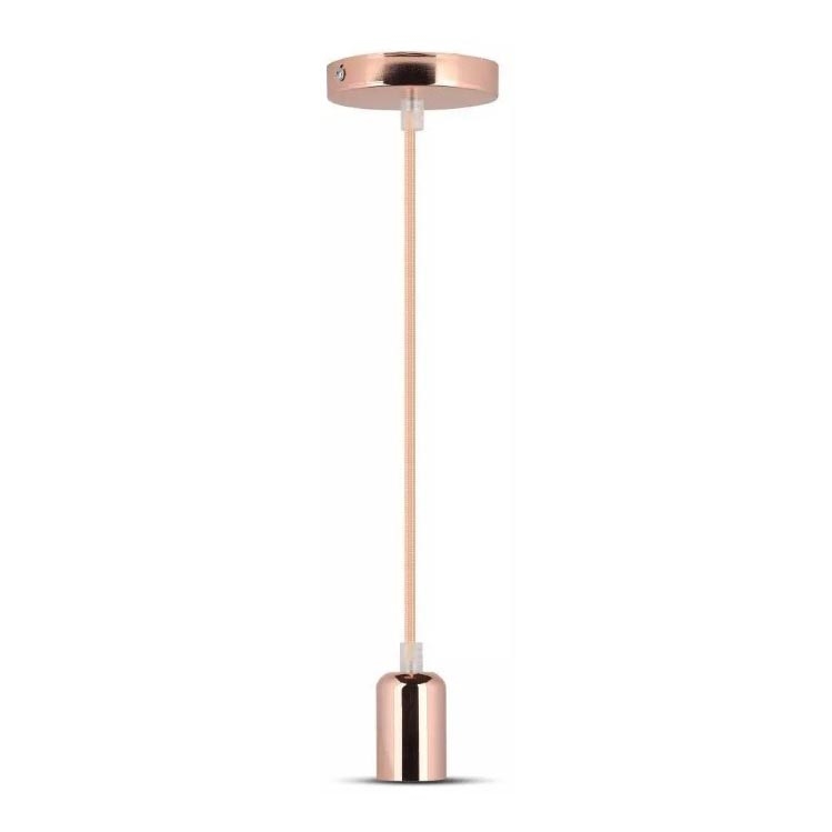 Candelabro suspenso 1xE27/60W/230V rosa dourado