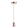 Candelabro suspenso 1xE27/60W/230V rosa dourado