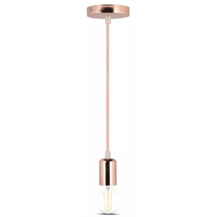 Candelabro suspenso 1xE27/60W/230V rosa dourado