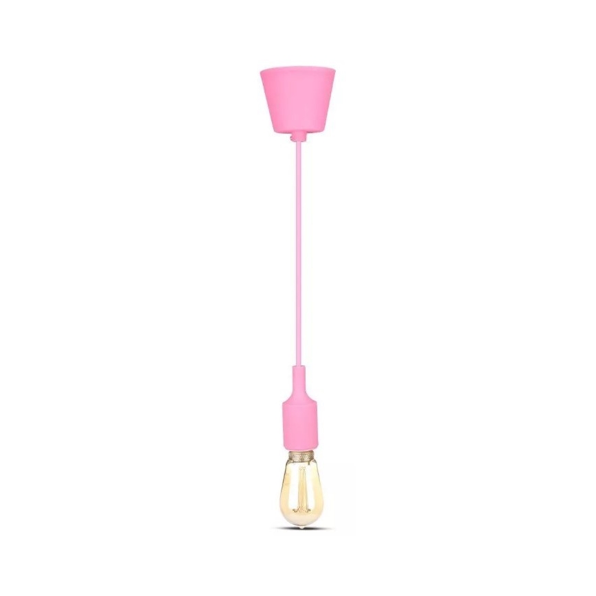 Candelabro suspenso 1xE27/60W/230V rosa