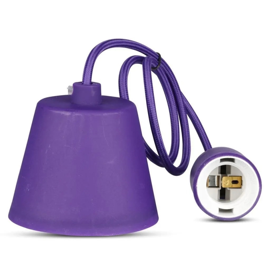Candelabro suspenso 1xE27/60W/230V roxo