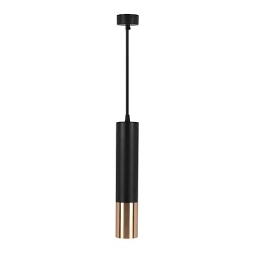 Candelabro suspenso 1xGU10/35W/230V 30 cm preto/dourado