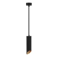 Candelabro suspenso 1xGU10/35W/230V 30 cm preto